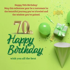 70th Birthday Wishes