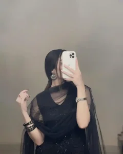 whatsapp dp for girls hidden face black 37